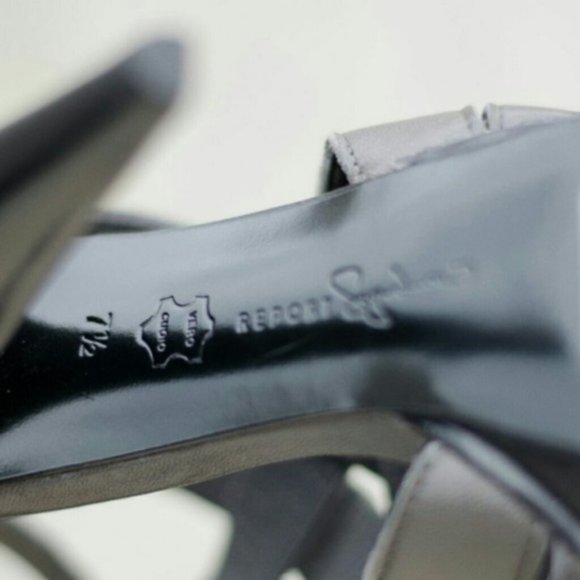 NEW Report Signature Sz 7.5 7 Leather High Heels - Picture 4 of 5
